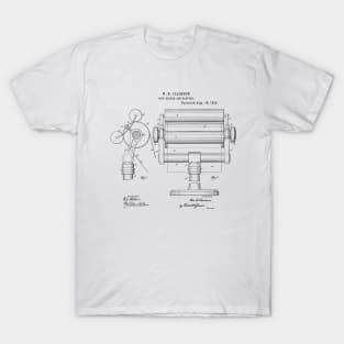 Copy Holder and Blotter Vintage Patent Hand Drawing Funny Novelty Gift T-Shirt